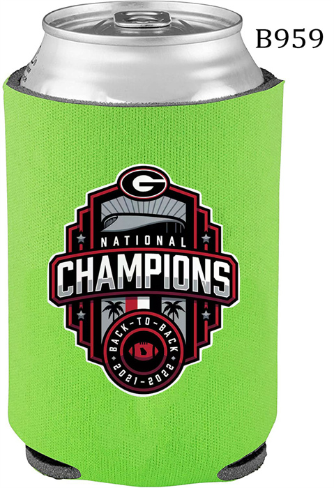 Georgia Bulldogs Green 2022 National Champions Can Coolers B959